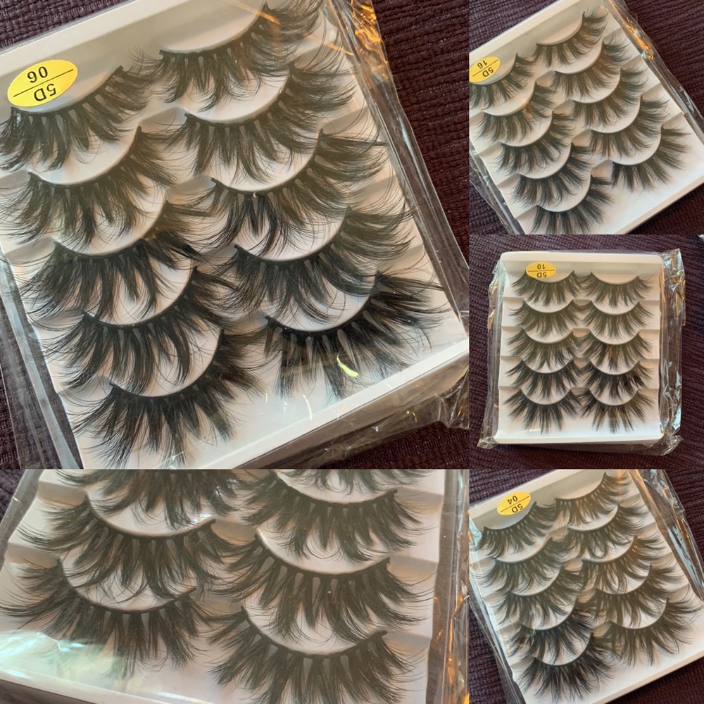 Multiple 5D mink lashes